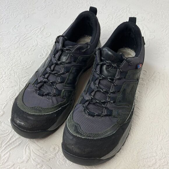 Danner Black Belt Work Shoes Men 10 Safety Non Metallic Toe Leather Safety 18211 - Picture 1 of 16